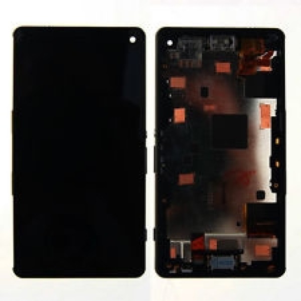 Дисплей с тъч скрийн Sony Xperia Z3 mini D5803 D5833 Черен с рамка