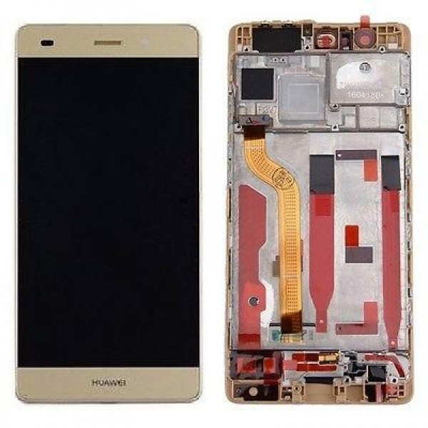 Дисплей с тъч скрийн Huawei P9 Plus VIE-L09 VIE-L29 Златен с рамка