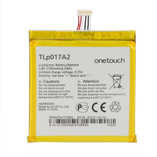 Батерия TLp017A1 за Alcatel One Touch Idol Mini OT 6012 Оригинал 1700mAh