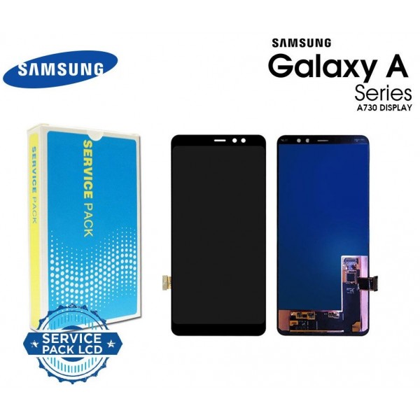 Дисплей с тъч скрийн Samsung Galaxy A8 Plus SM-A730F DS Black Оригинален SERVICE PACK