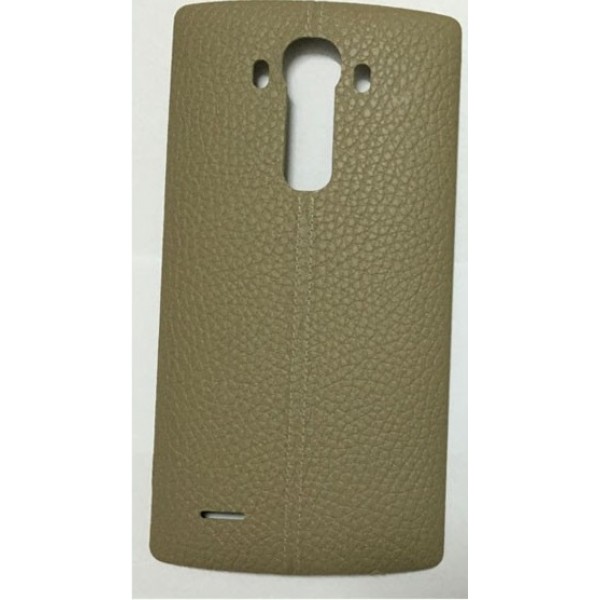 Заден капак LG G4 H815 Златен имитация кожа