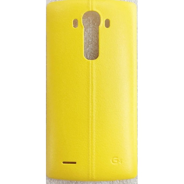 Заден капак LG G4 H815 Жълт имитация кожа
