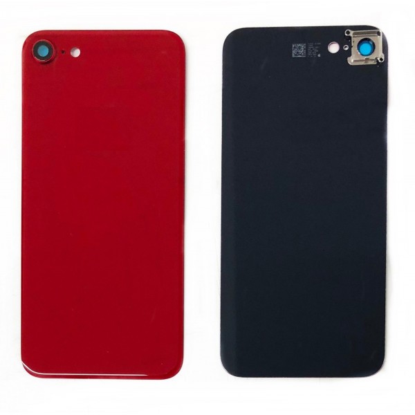 Заден капак + стъкло камера за iPhone 8 Червен