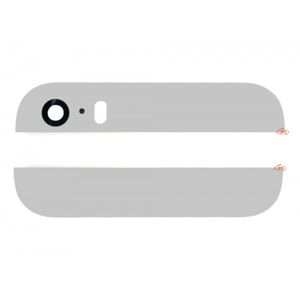Стъкло камера за iPhone 5S / SE / Бял /