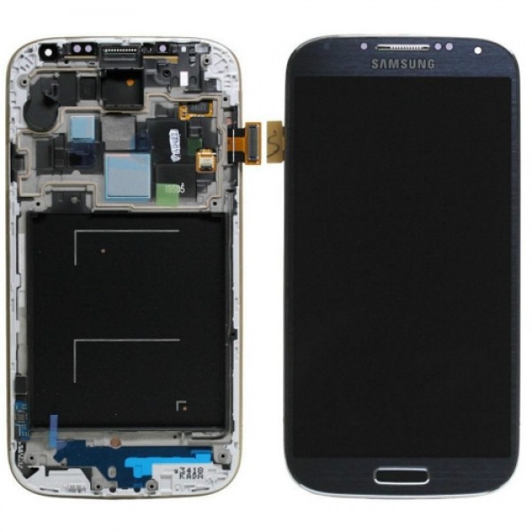 Дисплей с тъч скрийн Samsung Galaxy S4 i9515 с рамка Син