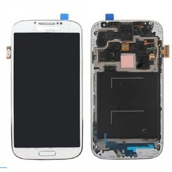 Дисплей с тъч скрийн Samsung Galaxy S4 i9515 с рамка Бял