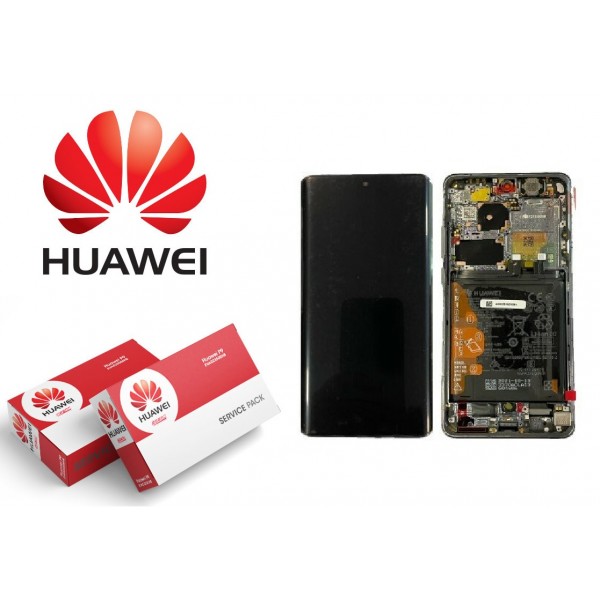 Оригинален дисплей с тъч скрийн Huawei P50 Pro JAD-AL50 JAD-LX9 JAD-AL00 Golden Black с рамка и батерия SERVICE PACK